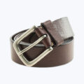 Chocolate PU Leather Formal Belt