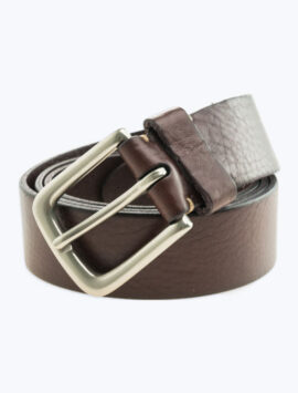 Chocolate PU Leather Formal Belt